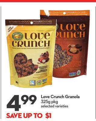 Longo's Love crunch granola offer