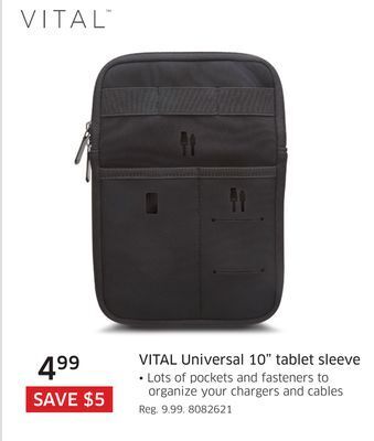 The Source Vital universal 10" tablet sleeve offer