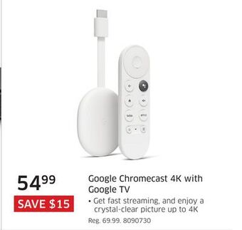 The Source Google chromecast 4k with google tv offer