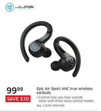 The Source Jlab epic air sport anc true wireless earbuds offer