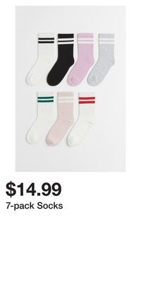 H&M 7-pack socks offer
