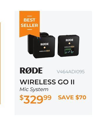 Henry's Rode wireless go ii mic system offer
