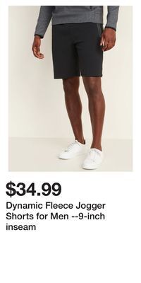 Old Navy Dynamic fleece jogger shorts for men --9-inch inseam offer