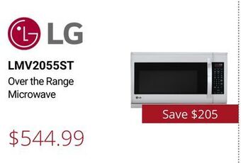 Canadian Appliance Source Lg over the range microwave offer