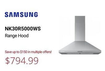 Canadian Appliance Source Samsung range hood offer