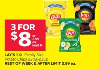 Rexall Lay's xxl family size potato chips offer