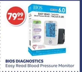 Wellwise by Shoppers Bios diagnostics easy read blood pressure monitor offer