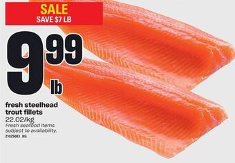 Independent City Market Fresh steelhead trout fillets offer