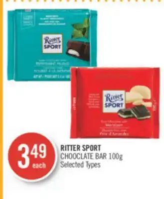 Shoppers Drug Mart Ritter sport chooclate bar offer