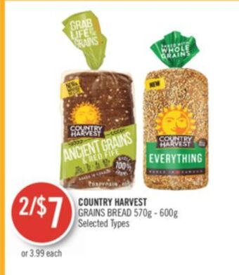 Shoppers Drug Mart Country harvest grains bread offer