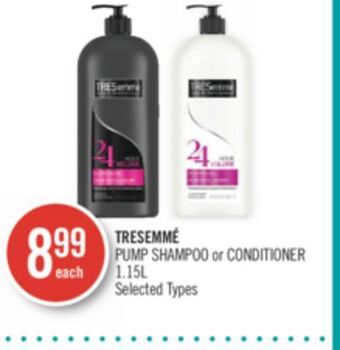 Shoppers Drug Mart Tresemmé pump shampoo or conditioner offer