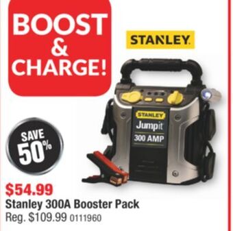PartSource Stanley 300a booster pack offer