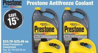 PartSource Prestone antifreeze coolant offer