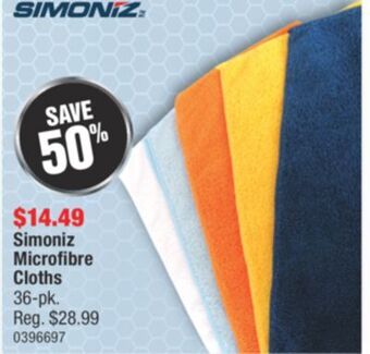 PartSource Simoniz microfibre cloths offer