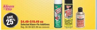 PartSource Selected kleen-flo additives offer