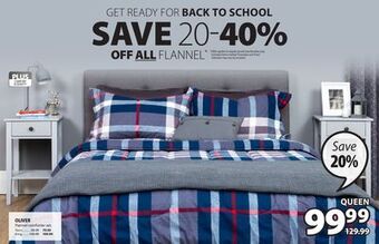 JYSK Oliver flannel comforter set offer