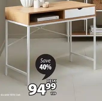 JYSK Trappedal desk (black) offer