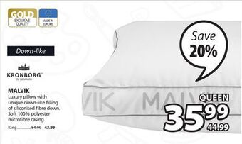 JYSK Malvik luxury pillow offer