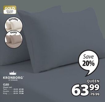 JYSK Cleo sheet set offer