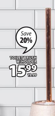 JYSK Alora toilet brush w/holder offer