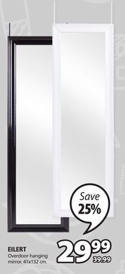 JYSK Eilert overdoor hanging mirror offer