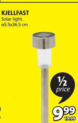 JYSK Kjellfast solar light offer