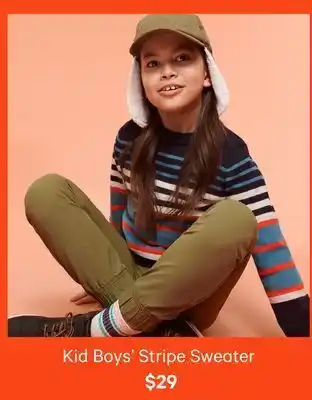 Joe Fresh Kid boys' stripe sweater offer