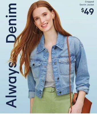 Joe Fresh Cropped denim jacket offer