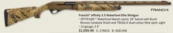 Bass Pro Franchi® affinity 3.5 waterfowl elite shotgun offer