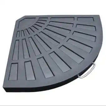 Lowe's Allen + roth 26.5-lb black concrete-filled resin offset patio umbrella base offer