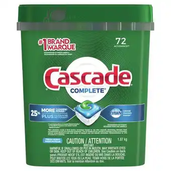 Staples Cascade actionpacs™ complete - fresh scent - 72 count per pack offer
