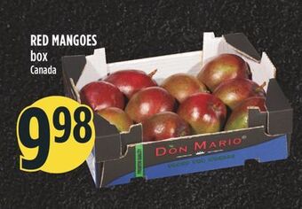 Marché Adonis Red mangoes offer