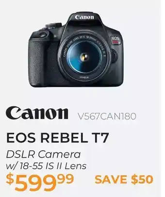 Henry's Canon eos rebel t7 dslr camera w/ 18-55 is ii lens offer