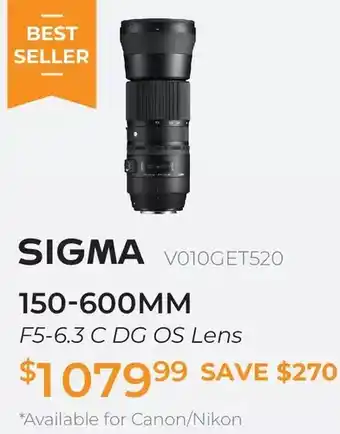 Henry's Sigma 150-600mm f5-6.3 dg os lens offer