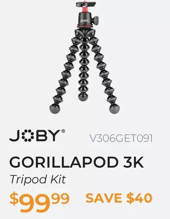 Henry's Joby gorillapod 3k tripod kit offer