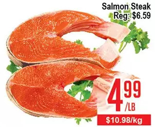 Skyland Foodmart Salmon steak offer