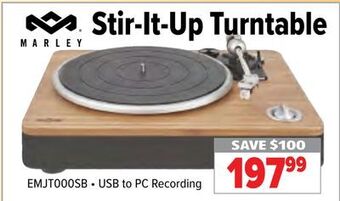 2001 Audio Video Stir-it-up turntable offer
