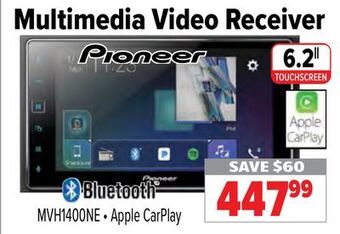 2001 Audio Video Pioneer 6.2" multimedia video receiver offer