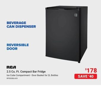 Visions Electronics Rca 2.5 cu. ft. compact bar fridge offer