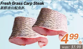 Seasons Foodmart Fresh grass carp steak offer