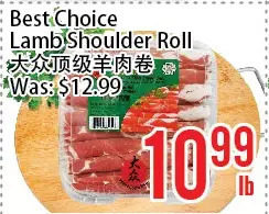 Bestco Food Mart Best choice lamb shoulder roll offer