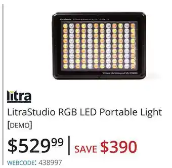 Vistek Litrastudio rgb led portable light offer