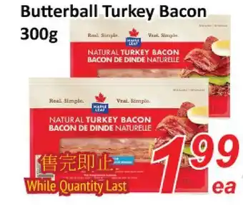 Seasons Foodmart Butterball turkey bacon 300g offer