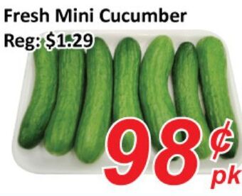 Seasons Foodmart Fresh mini cucumber offer