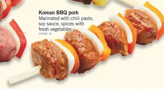 Fortinos Fresh meat kebobs: korean bbq pork offer