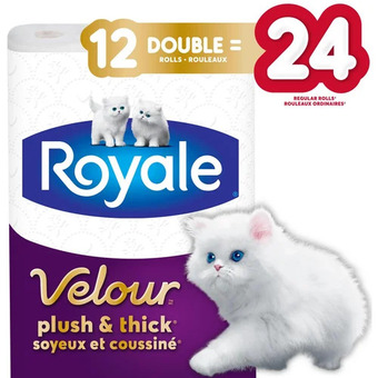 Walmart Royale velour bathroom tissue offer