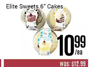 Nations Fresh Foods Elite sweets 6" cakes offer