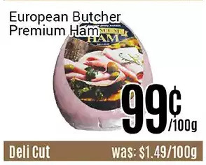 Nations Fresh Foods European butcher premium ham offer