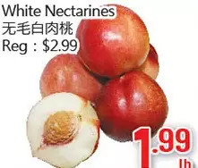 Hong Tai Supermarket White nectarines offer