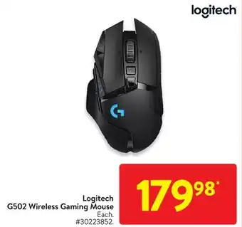Walmart Logitech g502 wireless gaming mouse offer